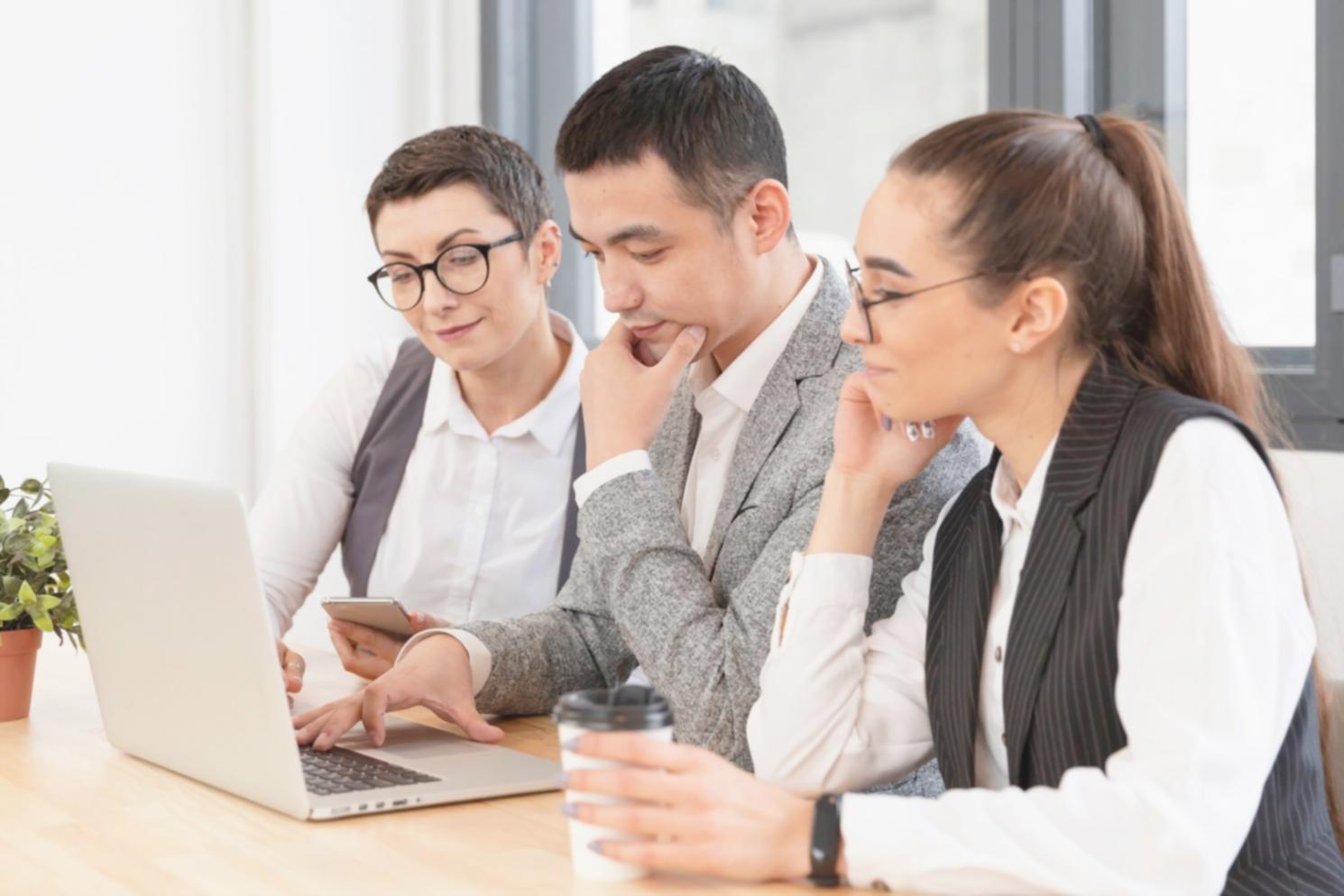 Business data analysis and financial insights workspace