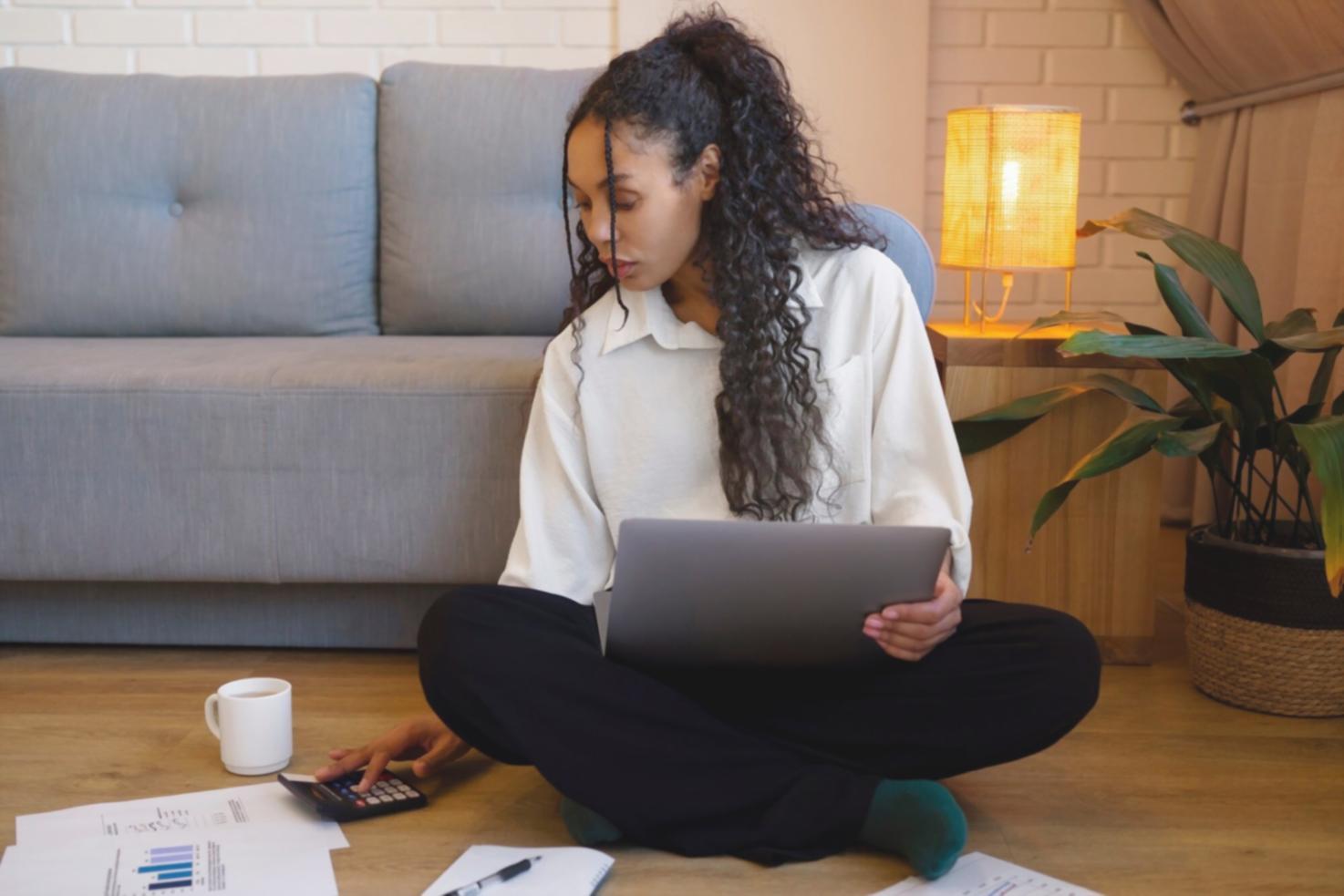 Business financial planning workspace